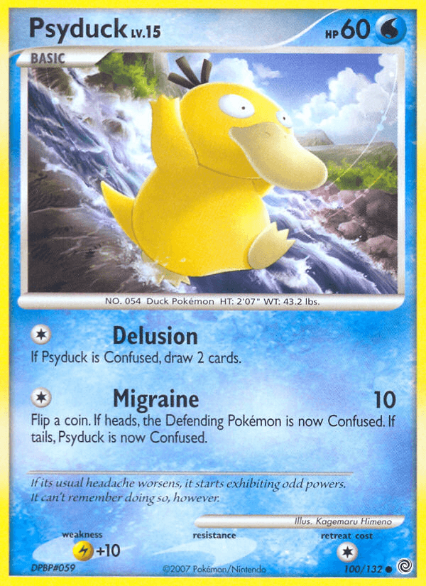 Carta Pokémon Psyduck 100