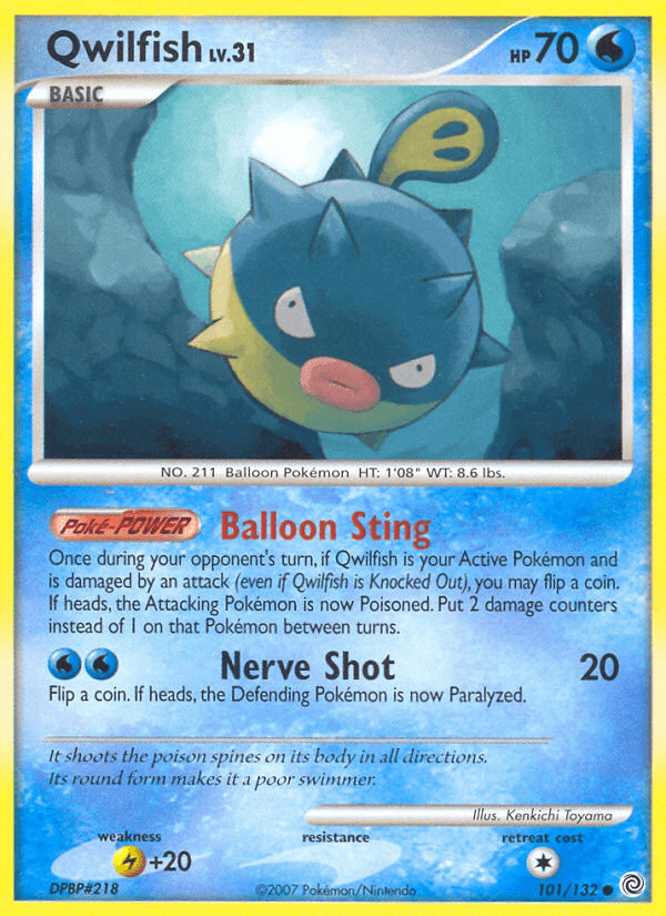 Carta Pokémon Qwilfish 101