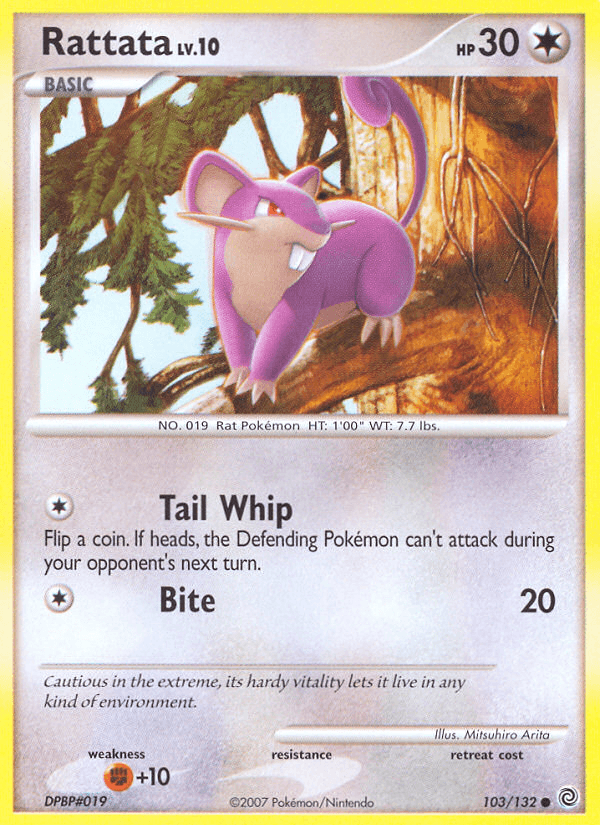Carta Pokémon Rattata 103