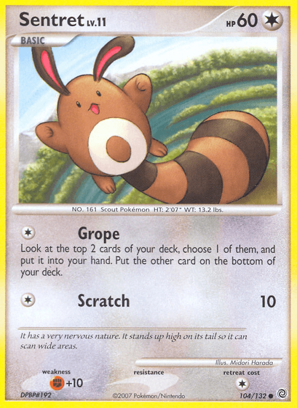 Carta Pokémon Sentret 104