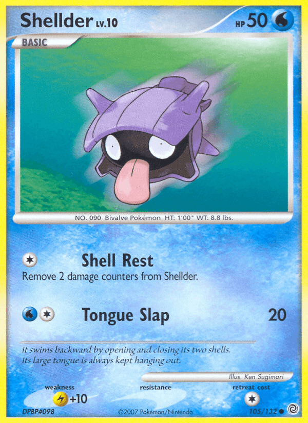Carta Pokémon Shellder 105
