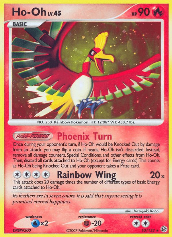 Carta Pokémon Ho-Oh 10