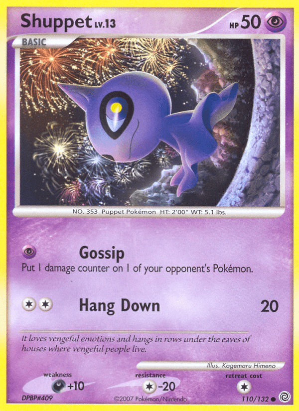 Carta Pokémon Shuppet 110