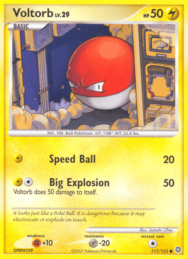 Carta Pokémon Voltorb 117