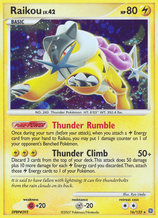 Carta Pokémon Raikou 16