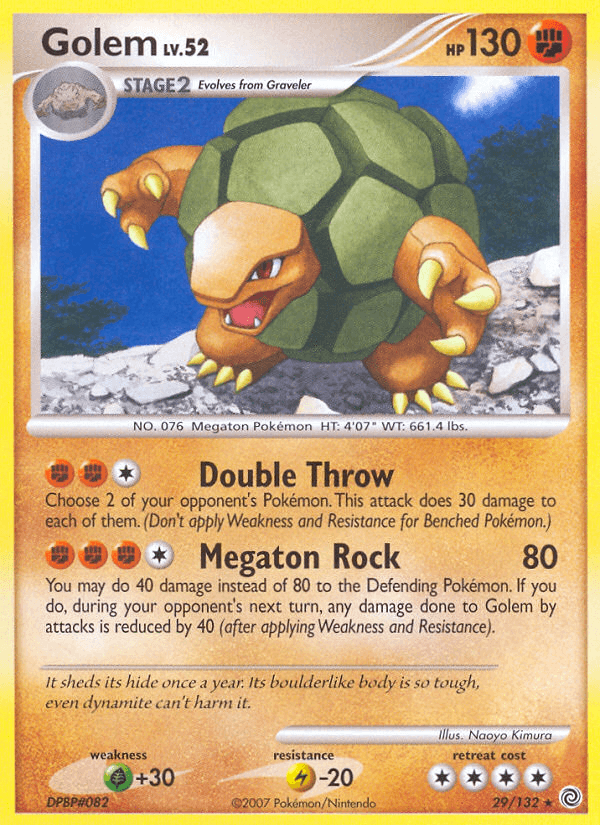 Carta Pokémon Golem 29