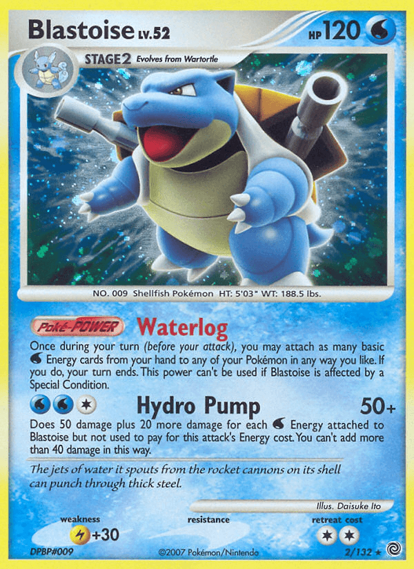 Carta Pokémon Blastoise 2