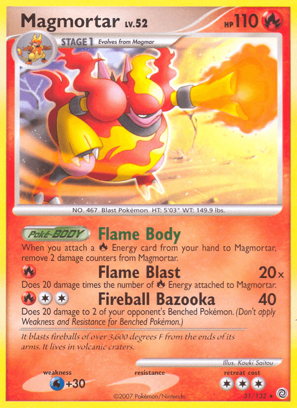 Carta Pokémon Magmortar 31