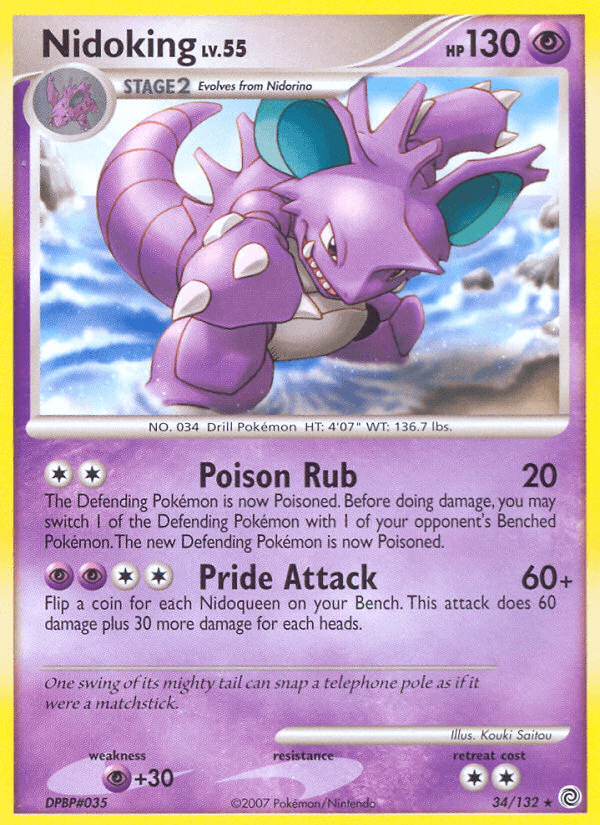 Carta Pokémon Nidoking 34