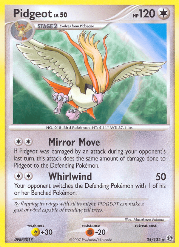 Carta Pokémon Pidgeot 35