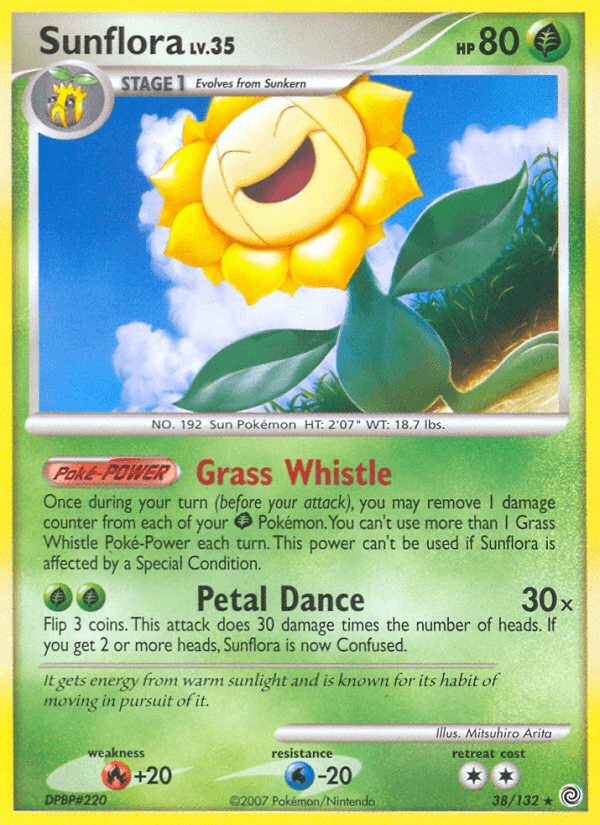 Carta Pokémon Sunflora 38