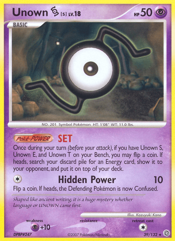 Carta Pokémon Unown [S] 39