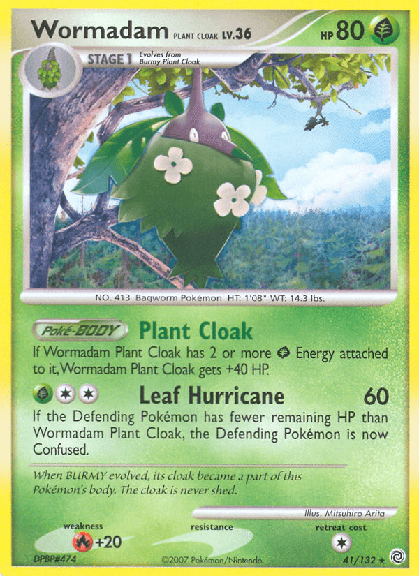 Carta Pokémon Wormadam Plant Cloak 41