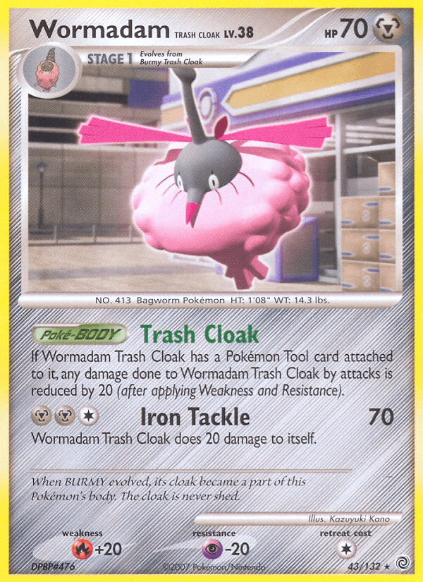 Carta Pokémon Wormadam Trash Cloak 43 de Secret Wonders