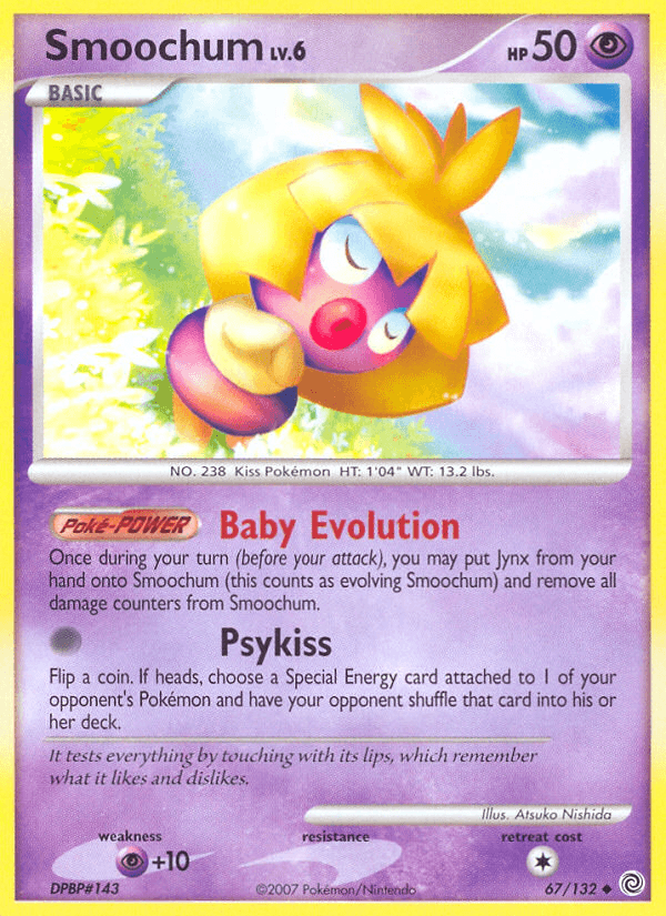 Carta Pokémon Smoochum 67