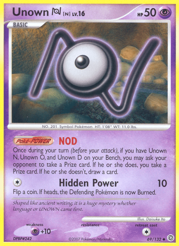 Carta Pokémon Unown [N] 69