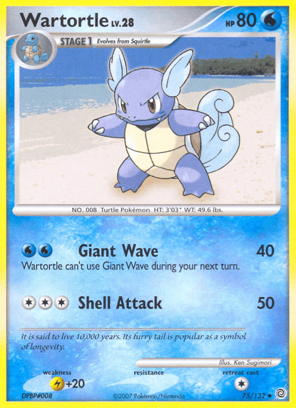 Carta Pokémon Wartortle 75
