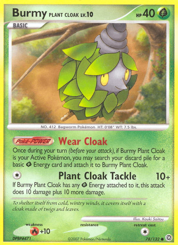 Carta Pokémon Burmy Plant Cloak