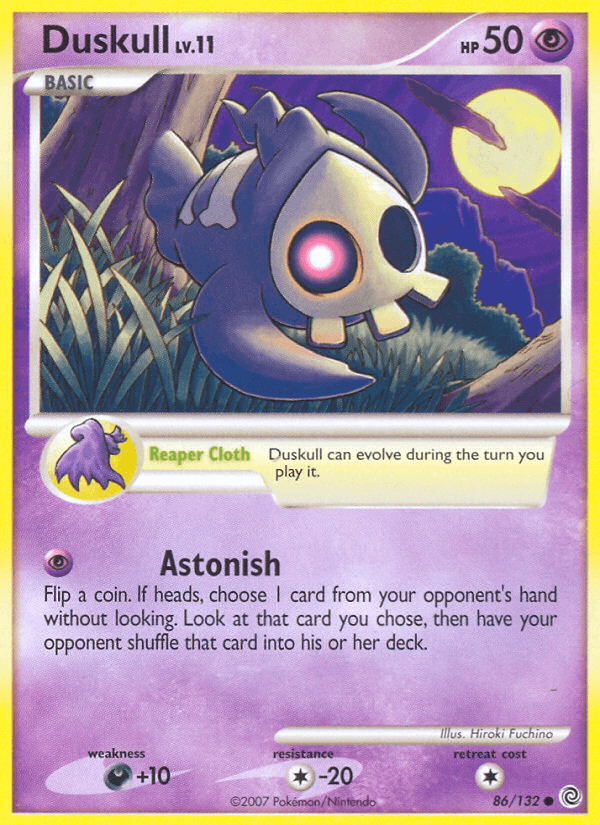 Carta Pokémon Duskull 86