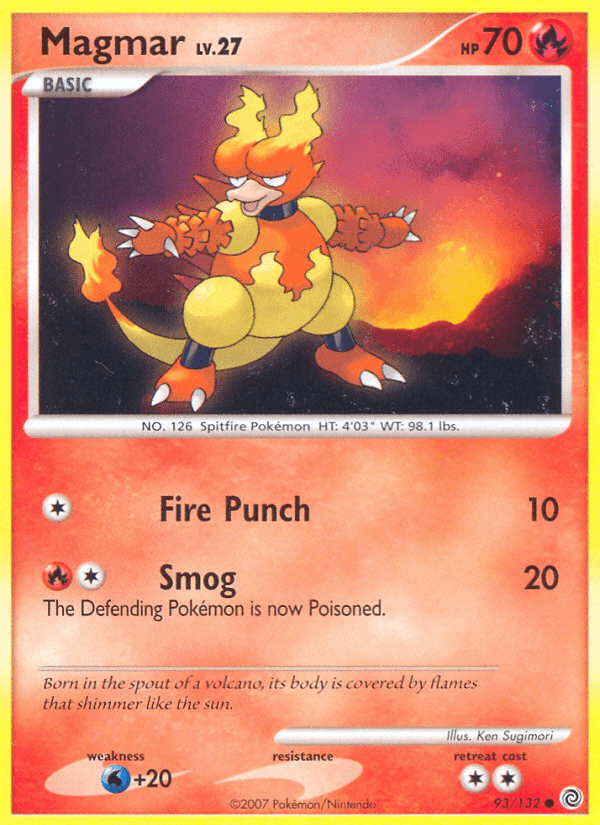 Carta Pokémon Magmar 93