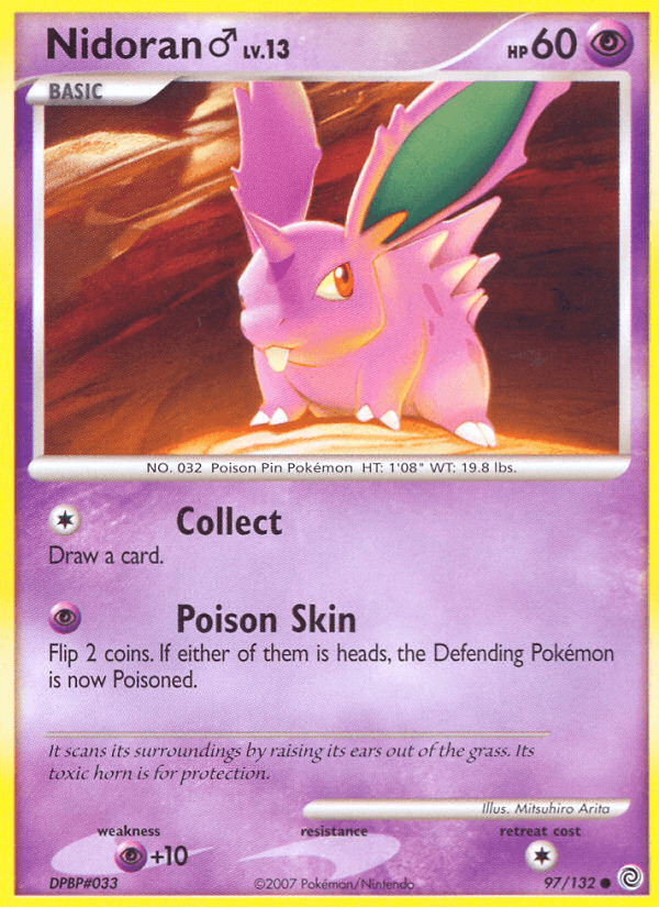 Carta Pokémon Nidoran ♂ 97