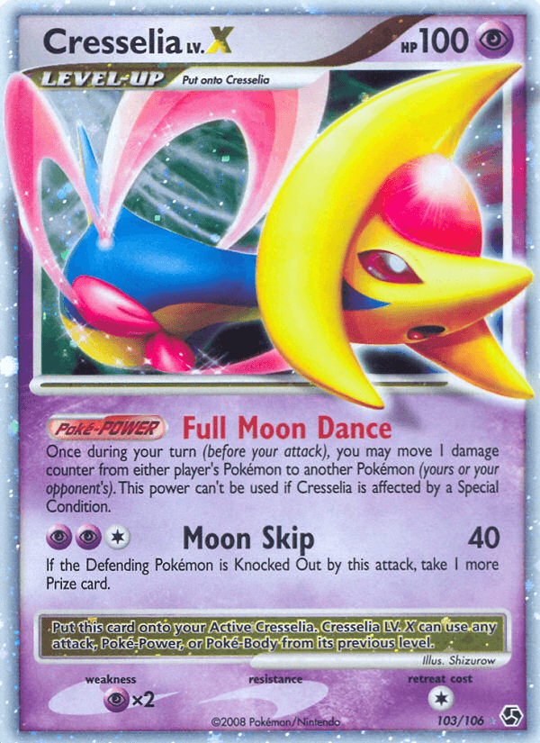 Carta Pokémon Cresselia LV.X 103