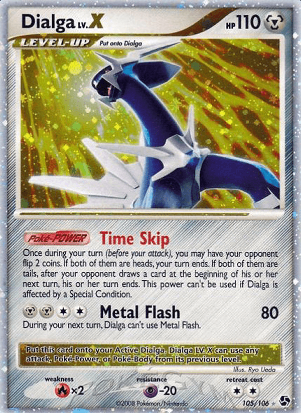 Carta Pokémon Dialga LV.X 105