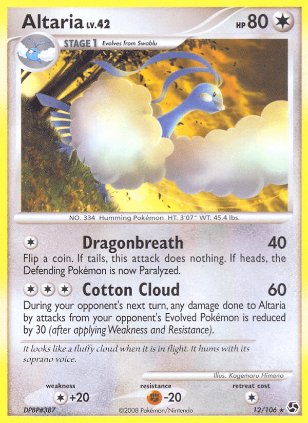 Carta Pokémon Altaria 12