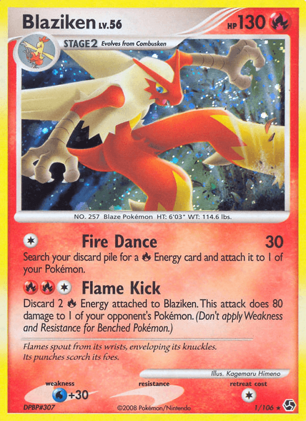 Carta Pokémon Blaziken 1
