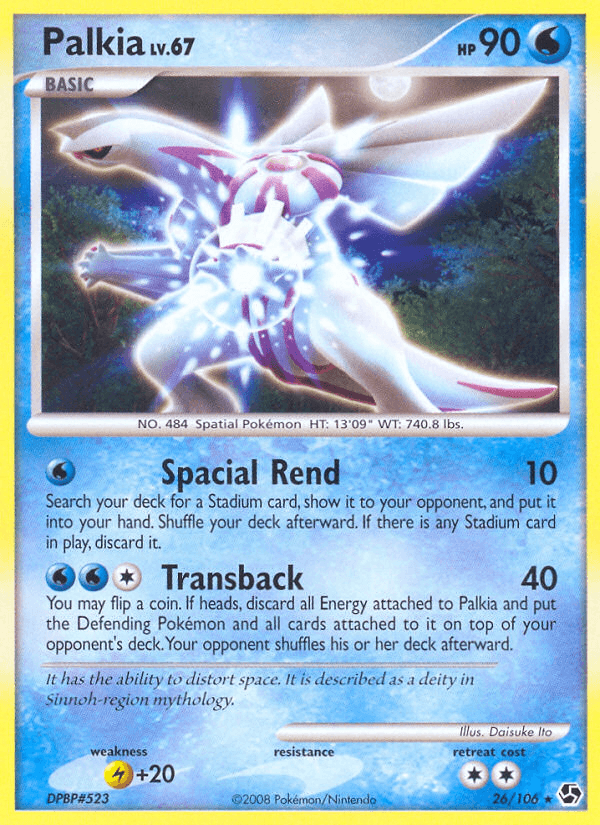 Carta Pokémon Palkia 26