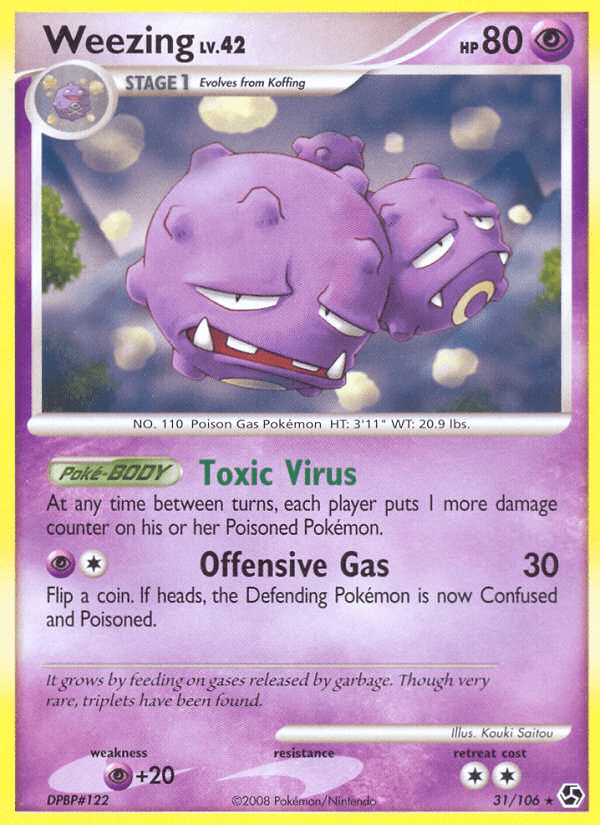 Carta Pokémon Weezing 31