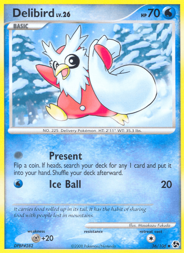 Carta Pokémon Delibird 36