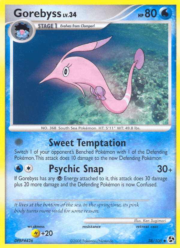 Carta Pokémon Gorebyss 38 de Great Encounters