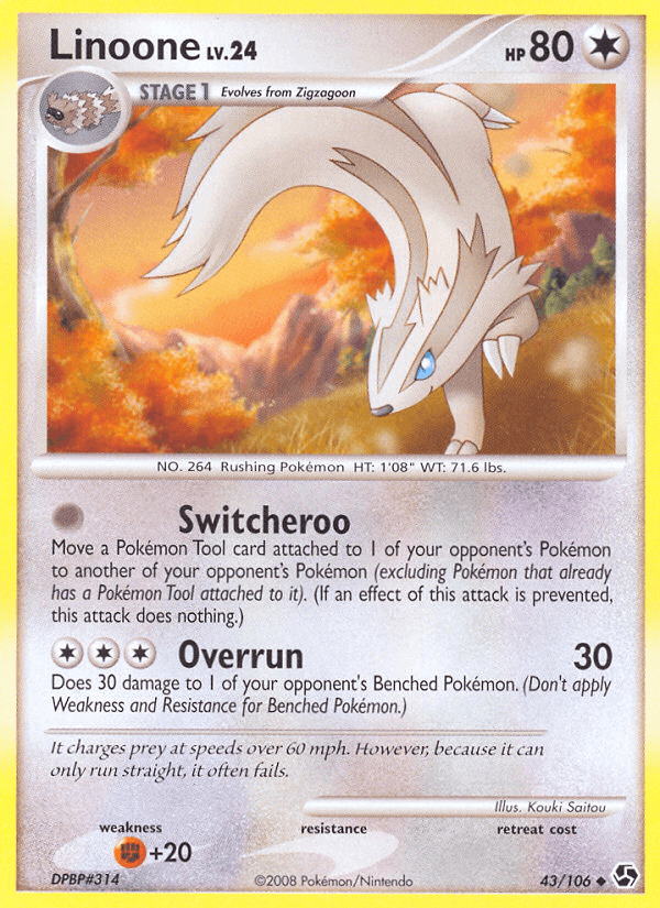 Carta Pokémon Linoone 43