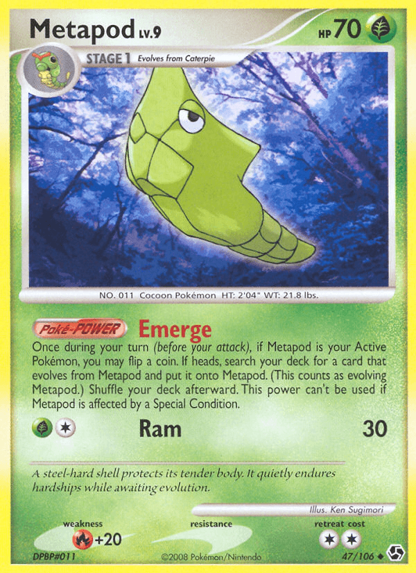 Carta Pokémon Metapod 47