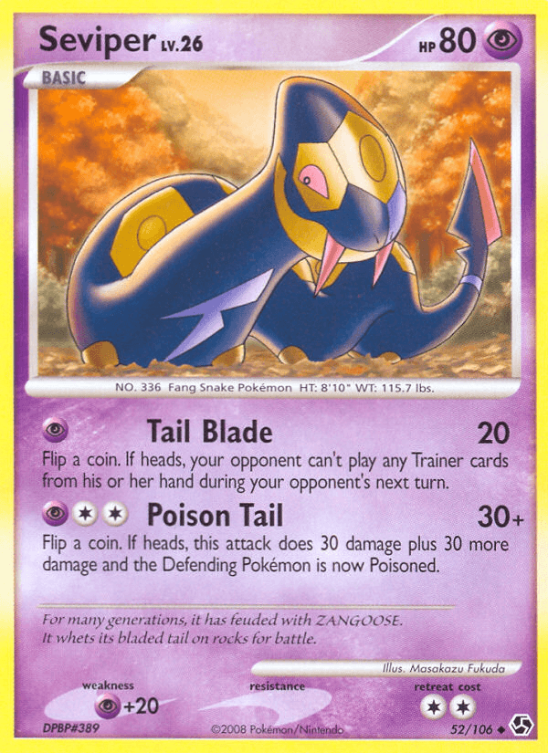 Carta Pokémon Seviper 52