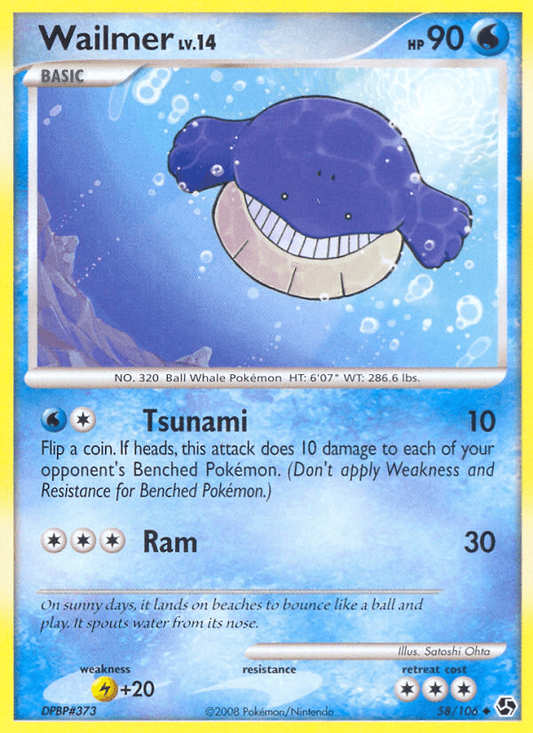Carta Pokémon Wailmer 58