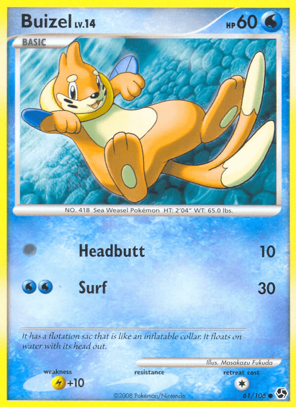 Carta Pokémon Buizel 61