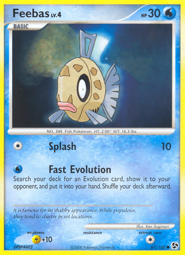 Carta Pokémon Feebas 67