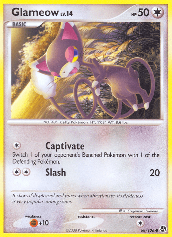 Carta Pokémon Glameow 68