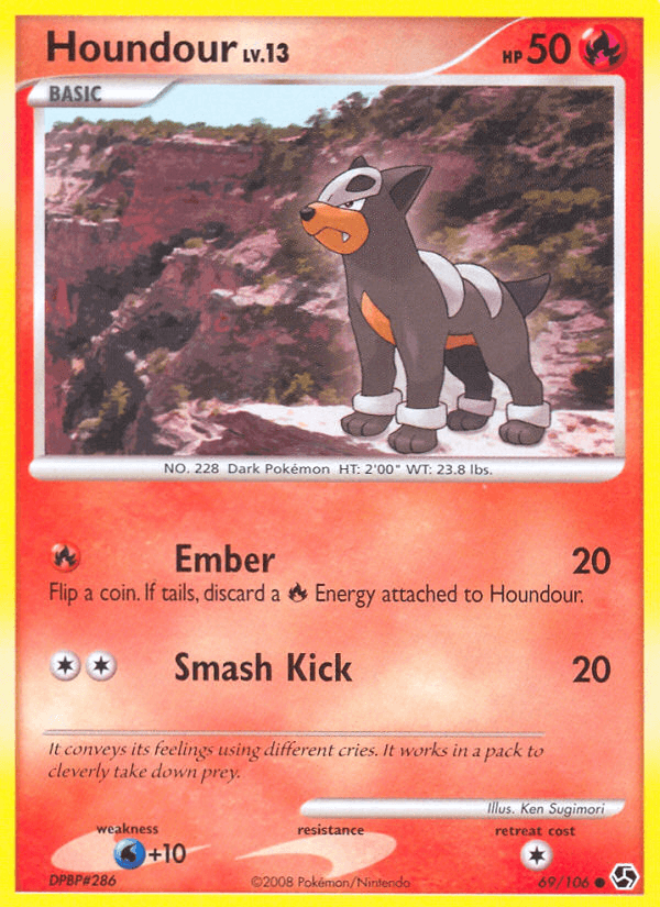 Carta Pokémon Houndour 69
