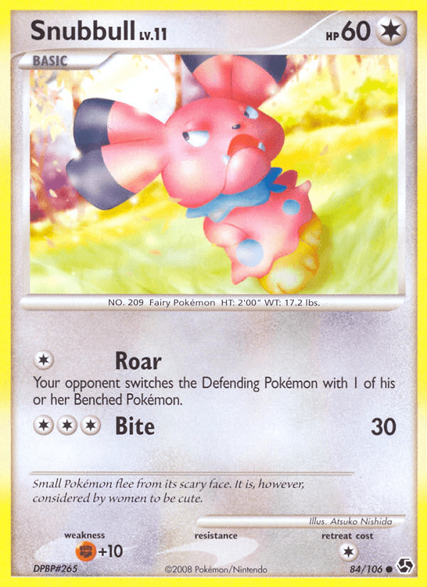 Carta Pokémon Snubbull 84