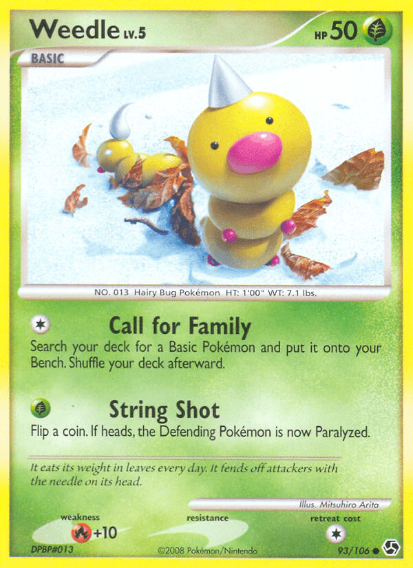 Carta Pokémon Weedle 93