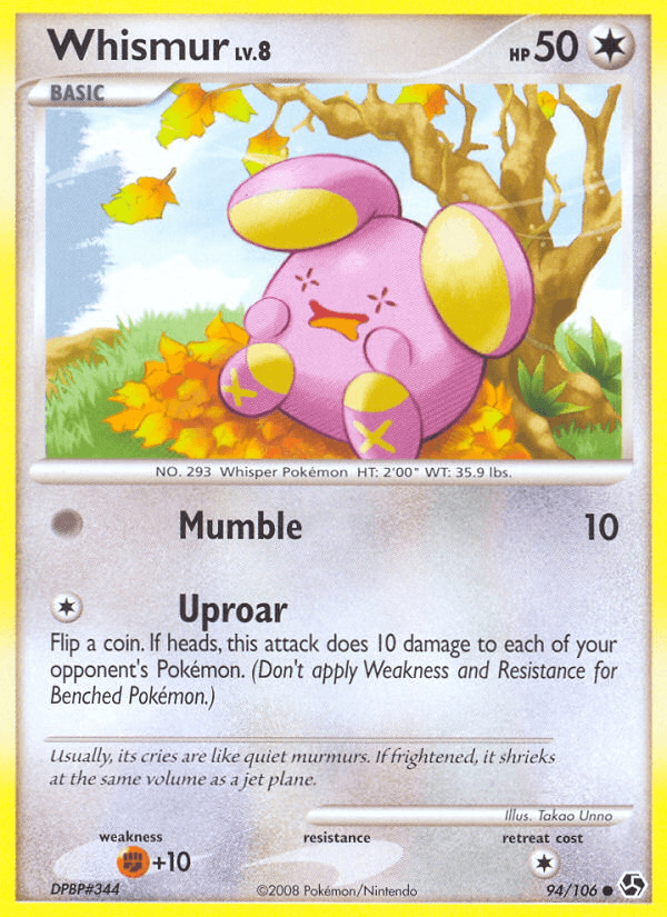Carta Pokémon Whismur 94