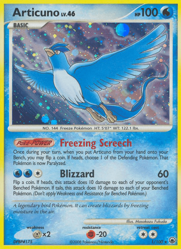 Carta Pokémon Articuno 1