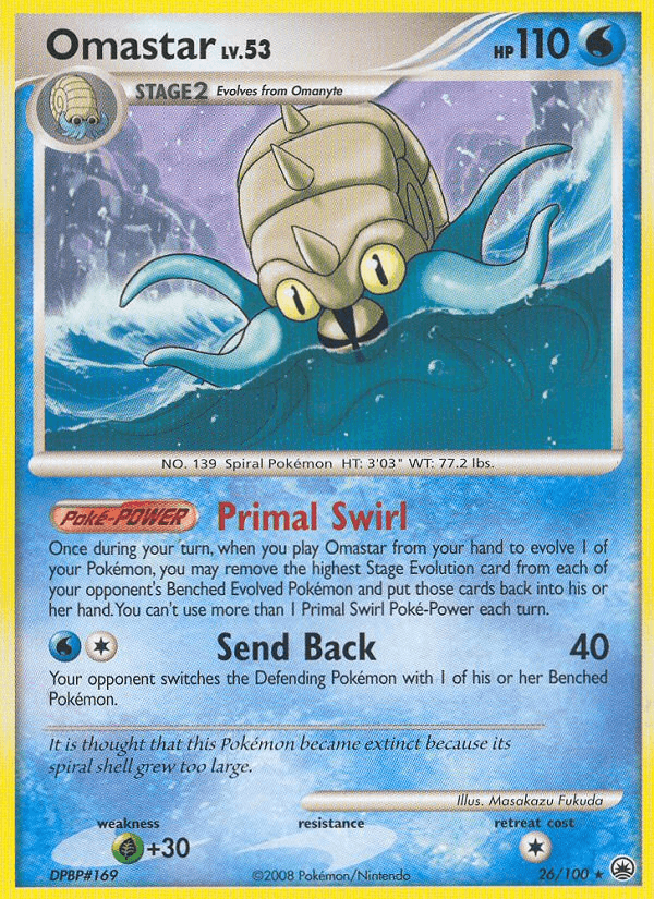 Carta Pokémon Omastar 26