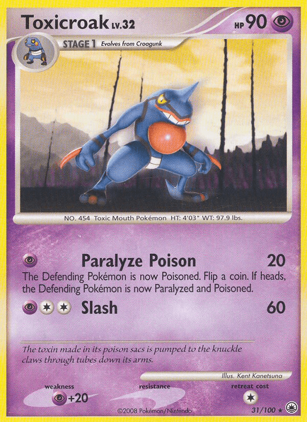 Carta Pokémon Toxicroak 31