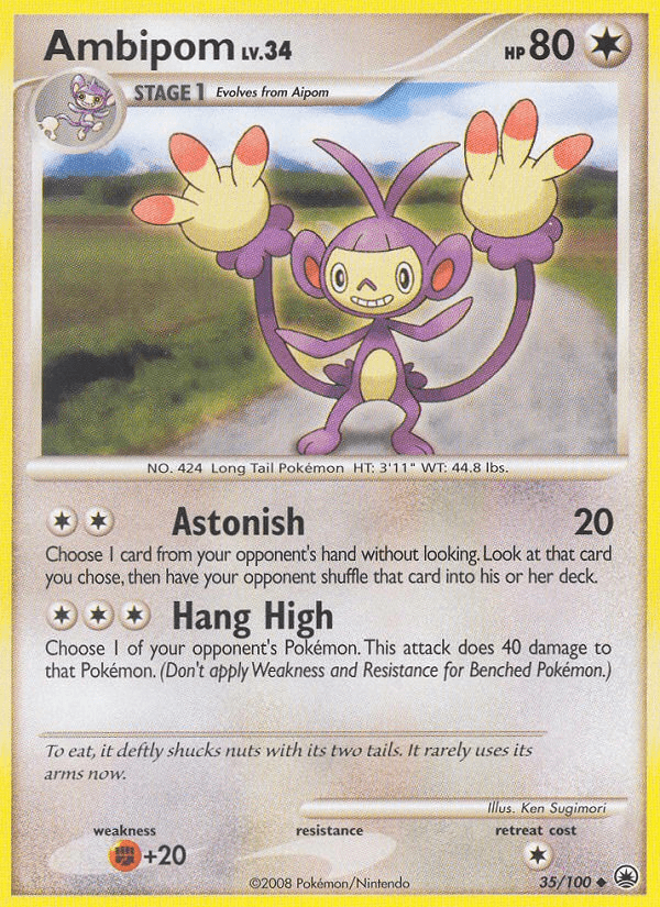 Carta Pokémon Ambipom 35