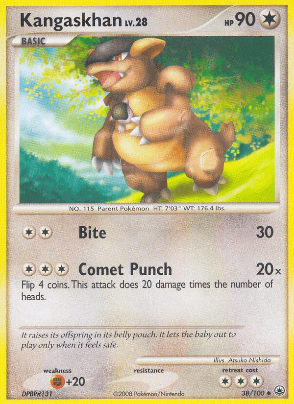 Carta Pokémon Kangaskhan 38