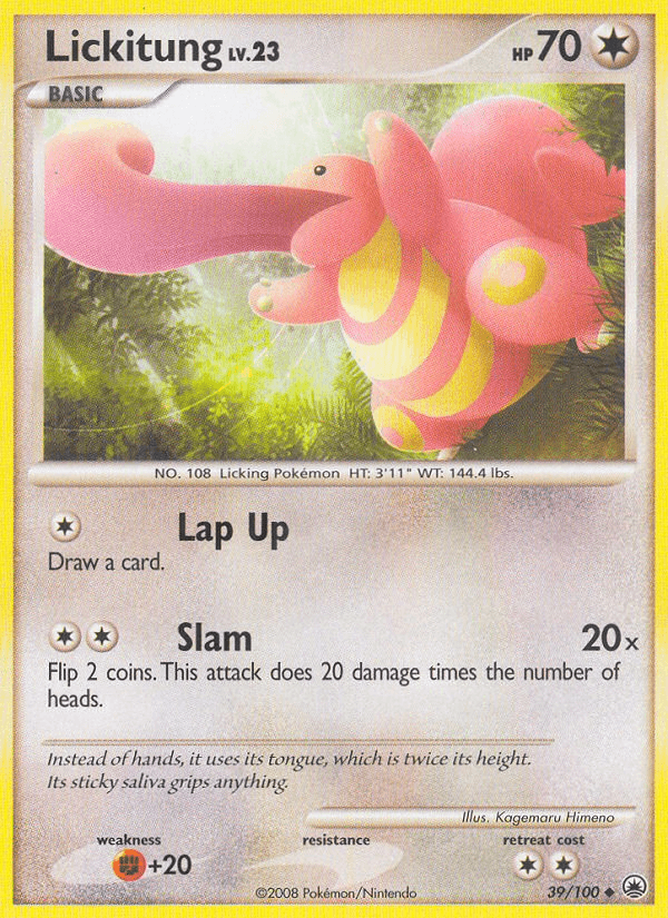 Carta Pokémon Lickitung 39